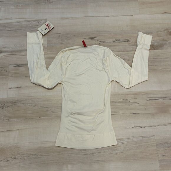 NWT Spanx On Top In Control 978 Boatneck 3/4 Sleeve Shaping Vanilla Large - Picture 2 of 5